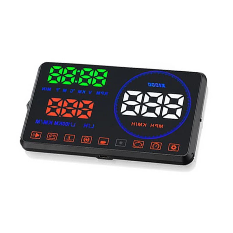 1Pcs OBD2 Car Head Up Display Generic SZWY‑M9R230‑28 Speed RPM Fuel Consumption Fault Code Clear HUD Projector