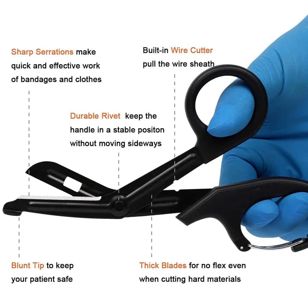 Emergency First Aid Scissors-Multipurpose Trauma Shears for IFAK Kits,Outdoor Survival,Paramedic Rescue-Medical Gauze Cutter