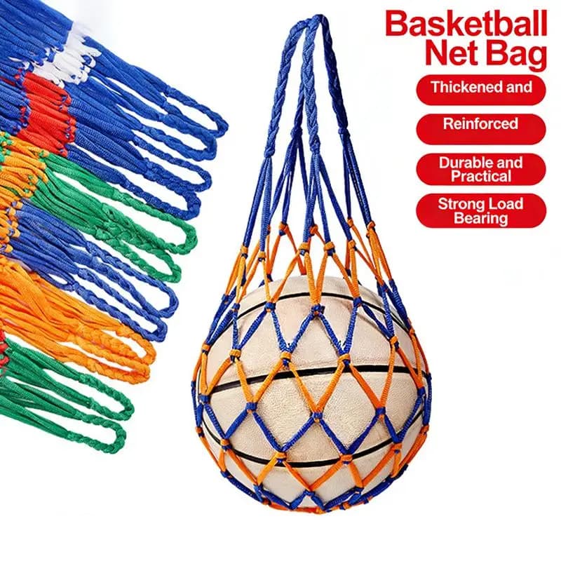 Football Net Bag Nylon Bold Storage Single Ball Carry Portable Equipment Outdoor Sports Soccer Basketball Volleyball