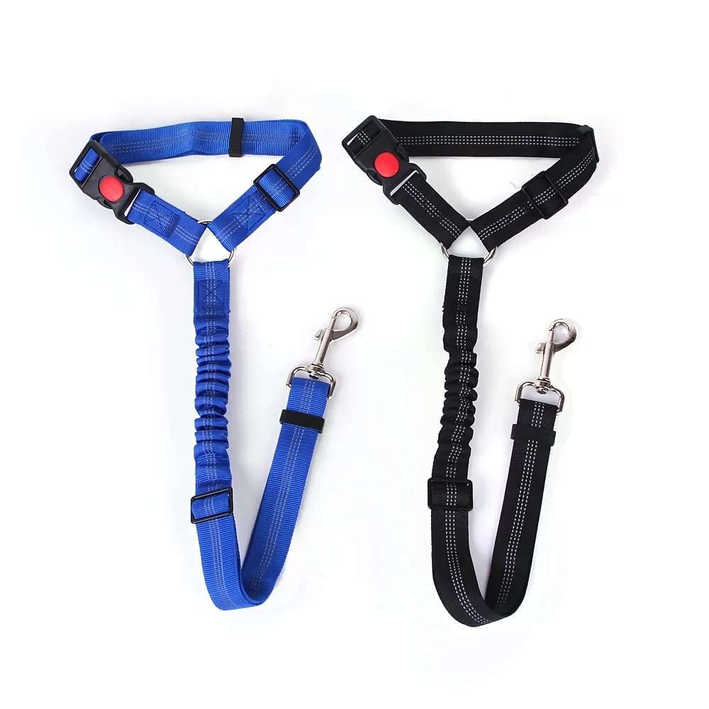 Pet Dog Cat Seat Belts, Car Headrest Restraint Adjustable Safety Leads Vehicle Seatbelt Harness