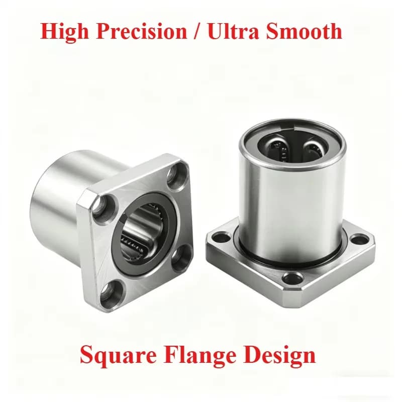 Flanged Linear Ball Bearing LMK6UU–60UU Series for CNC Router, 3D Printer, Automation Equipment, Linear Guide