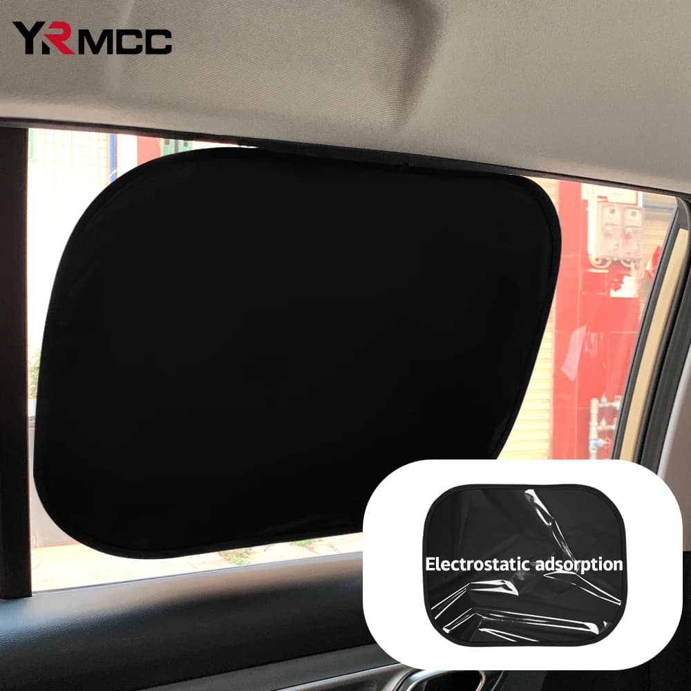 Car Window Parasol UV Protection Electrostatic Adsorption Car Tent Window Parasol Film Side Window Guards Protection Supplies for Sun visor