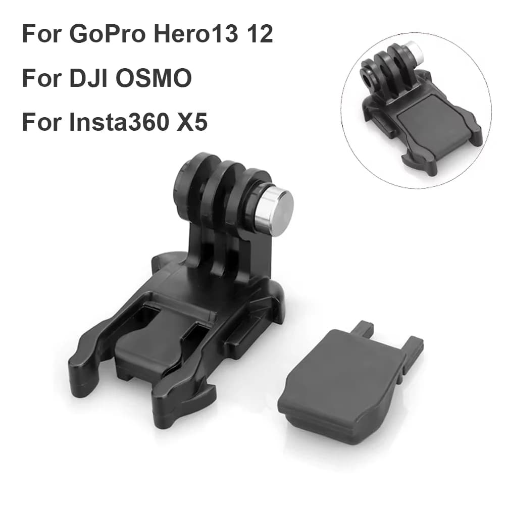 Supporto a L per GoPro Hero13 12, Accessori per Fotocamera, Clip a Sgancio Rapido, Fissaggio con Connettore Lungo per DJI OSMO Action e Insta360 X5