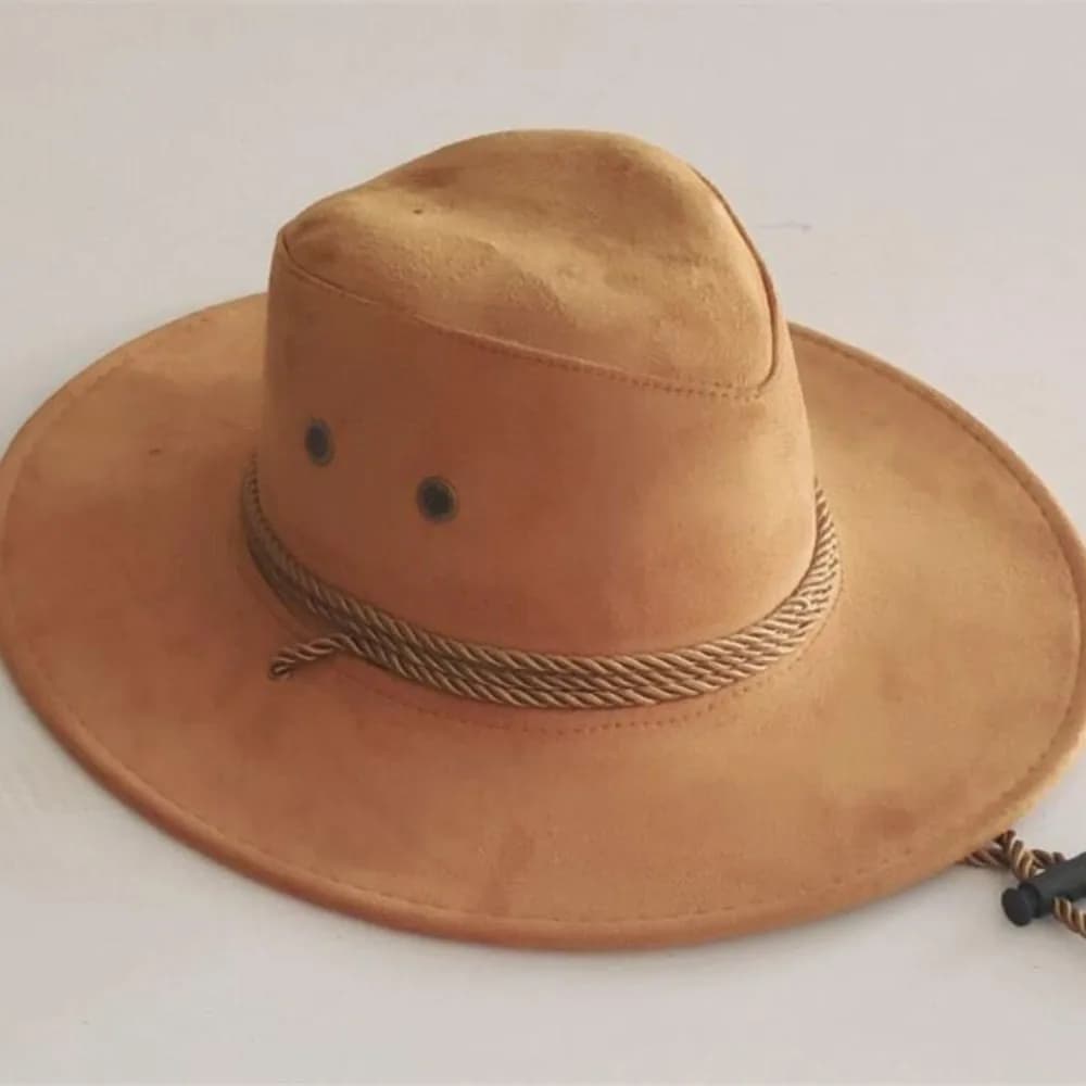 Casual Wide Brim Western Cowboy Hat Knight Hat Climbing Hat Summer Sun Hat Cycling Cap Sun Protection Cap Sunscreen Cap Holiday