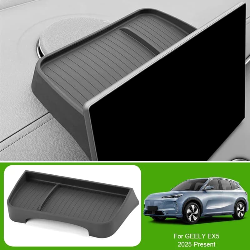 Per GEELY EX5 PREFACE 2024-2026 Auto Bracciolo Box di Stoccaggio Tappetino di Ricarica Senza Fili Auto Inferiore Controllo Centrale GPS Organizer Vassoio