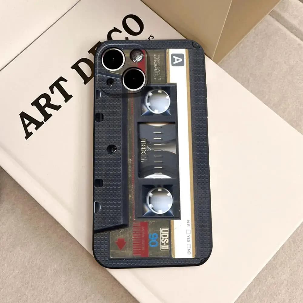 Retro cassette player Phone Case For iPhone 17 Air 16 15 14 Plus 13 12 11 Pro Max 16e Shockproof HD Clear Back Cover
