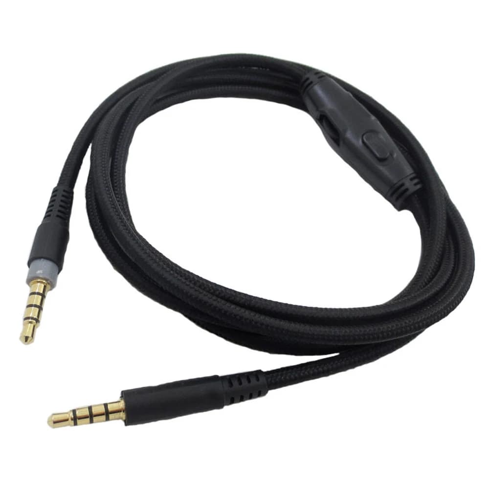 Nuovo cavo Audio per cuffie da 1.5m cuffie da gioco da maschio a maschio cavo Aux Line con sintonizzazione per forniture HyperX Cloud/Cloud Alpha