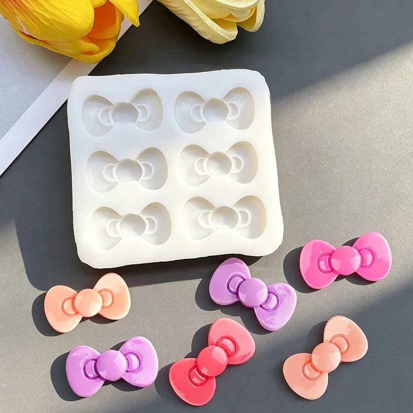 Bow Silicone Mold Sugarcraft Cupcake Baking Mold Resin Tools Chocolate Fondant Cake Decorating Tools