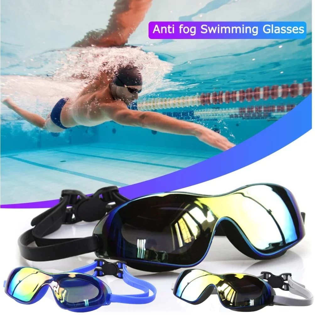Galvanic swimming glasses Adult waterproof HD anti-foging swimming glasses