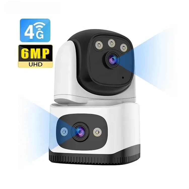 CG995DR 6MP 4G SIM Dome Camera Rete di sicurezza domestica CCTV Visione notturna Mini uso domestico Ptz Supporta scheda di memoria Registrazione Cloud