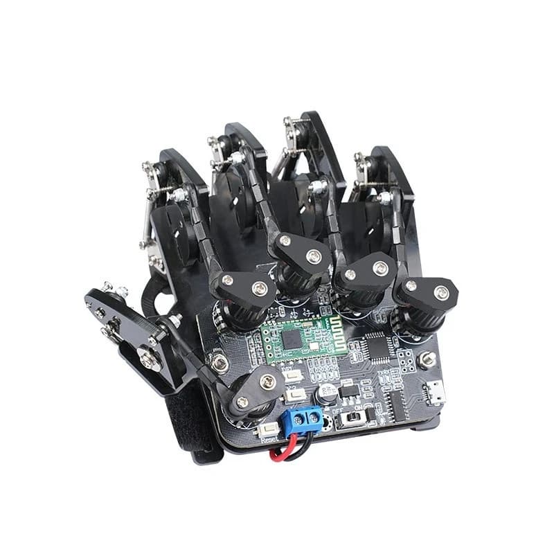 Guanti con rilevamento del movimento open source/palmo meccanico/auto intelligente/compatibile con il controllo Bluetooth del robot di programmazione Arduino