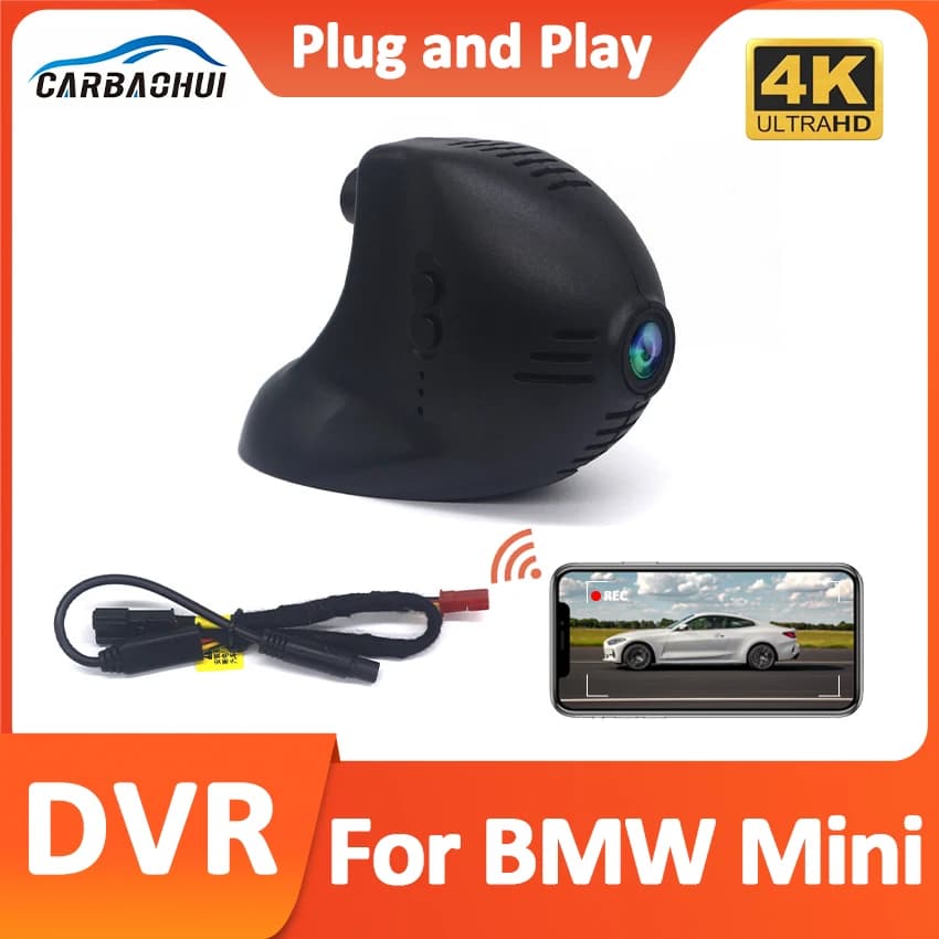 DVR Recorder for Auto, Dash Cam, Digital Camera, 4K Video Recorder with Night Vision for BMW MINI COUNTRYMAN 2008-2012