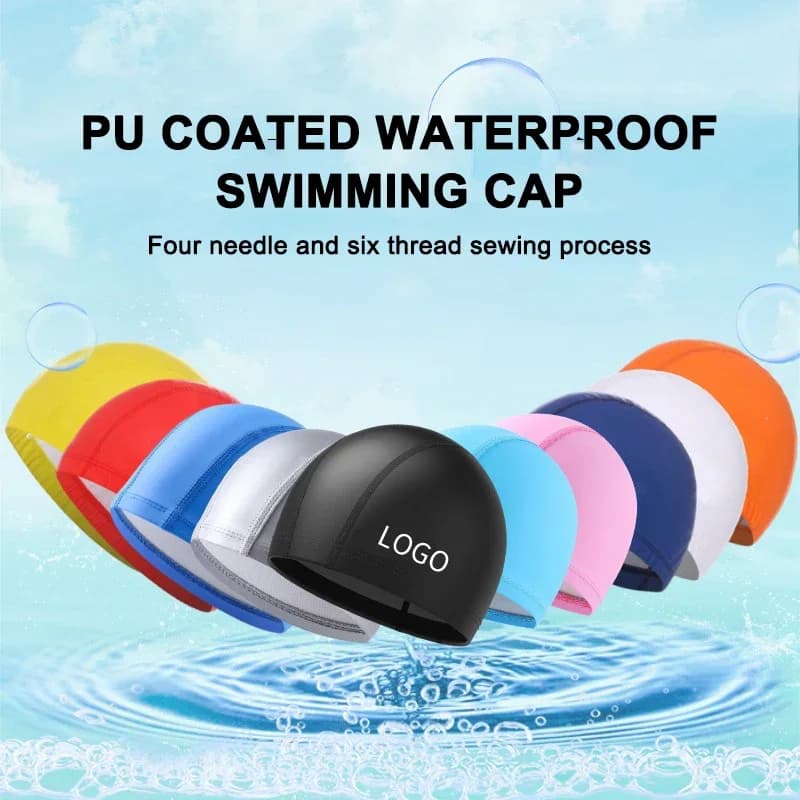 Cuffia da nuoto Bullhead ad asciugatura rapida con rivestimento in PU Cuffia da nuoto professionale grande unisex per adulti impermeabile
