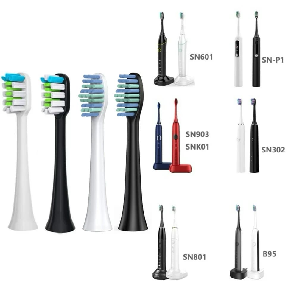Testine di ricambio per spazzolino elettrico SOUNESS SN303/SN903/SN901/905/601/SN801/SN810/SN201/SNK01/ST802/ST903