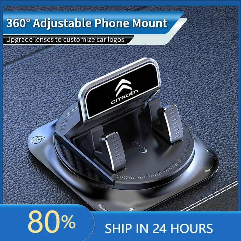 Car Stickers 360 Rotatable Car Phone Holder Navigation Cellphone Bracket For Citroen C3 C4 C5 C1 C2 Berlingo Celysee Xsara Picas