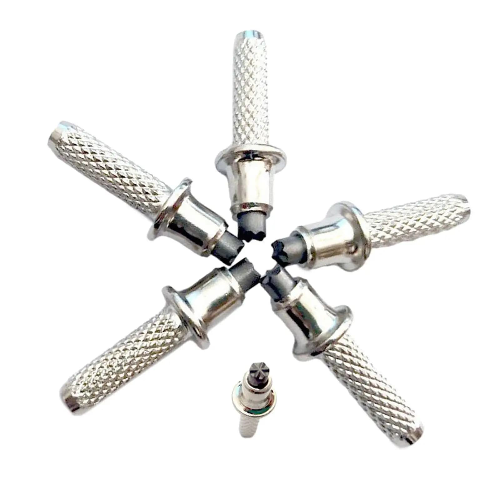 Set of 5 Anti-slip Tips for Trekking Sticks, Climbing Accessories, Walking, Camping and Hiking