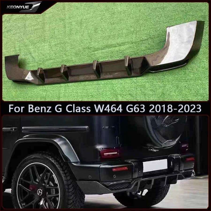 For Mercedes Benz G Class W464 G63 Carbon Fiber Back lip Car Bumper Diffuser Rear Splitters Spoiler Car Accessories body kit
