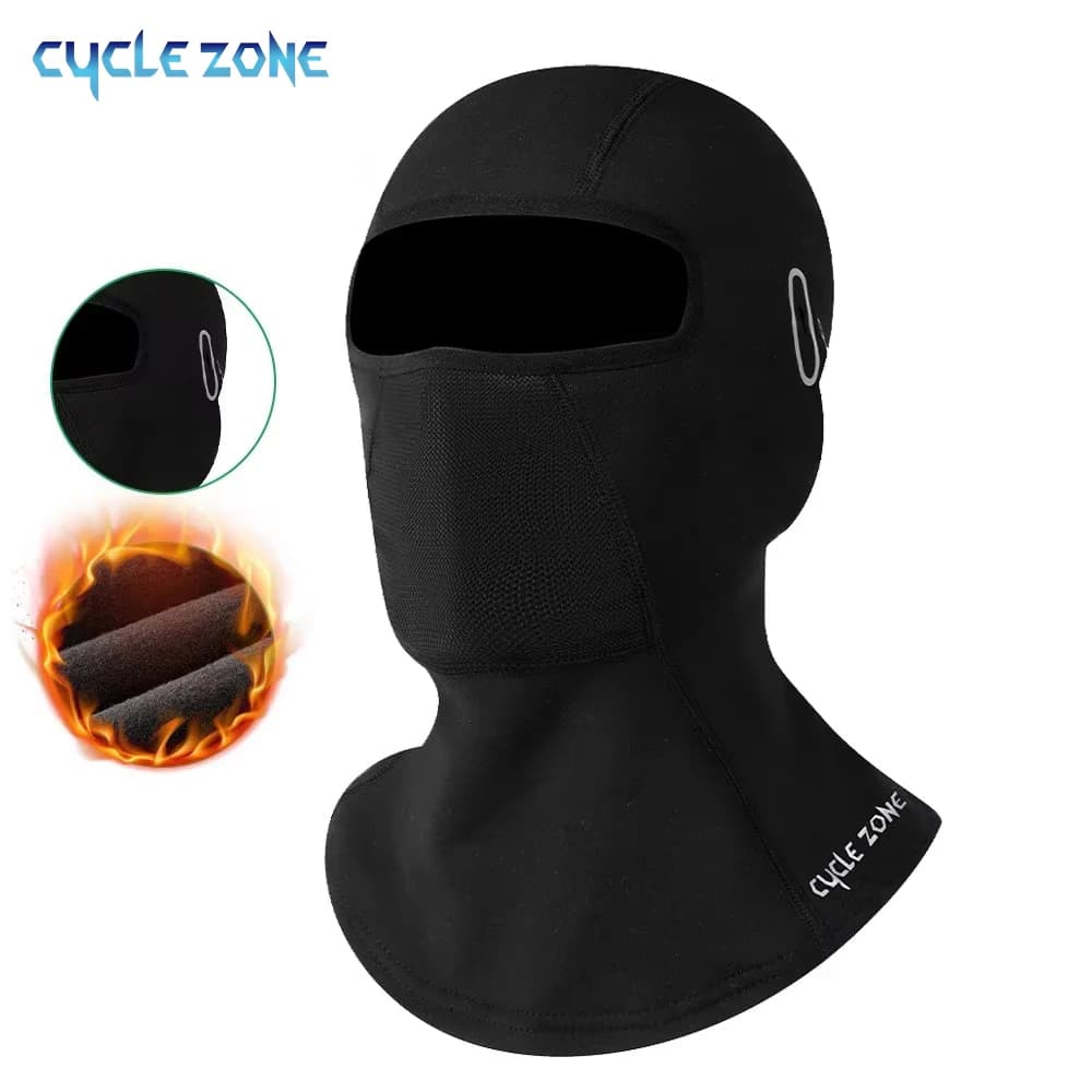 Mantieni caldo passamontagna invernale moto casco da bici berretto interno maschera da sci cappello termico antivento ciclismo maschera a pieno facciale collo caldo