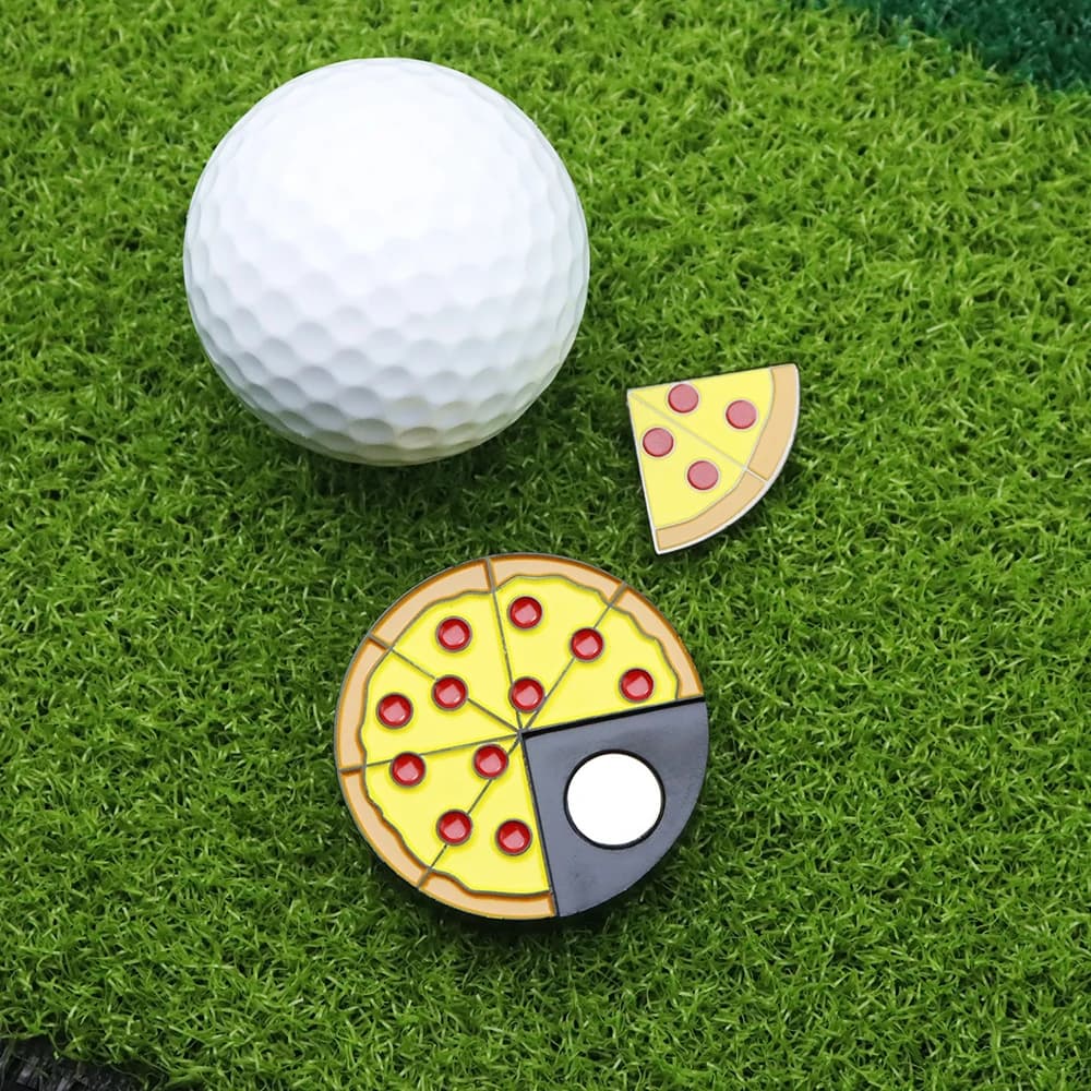 Indicatore per palline da golf Posizione per palline da golf Clip per cappelli da golf in metallo rimovibili con marchio magnetico Perfetto per tutti i golfisti Accessori da golf