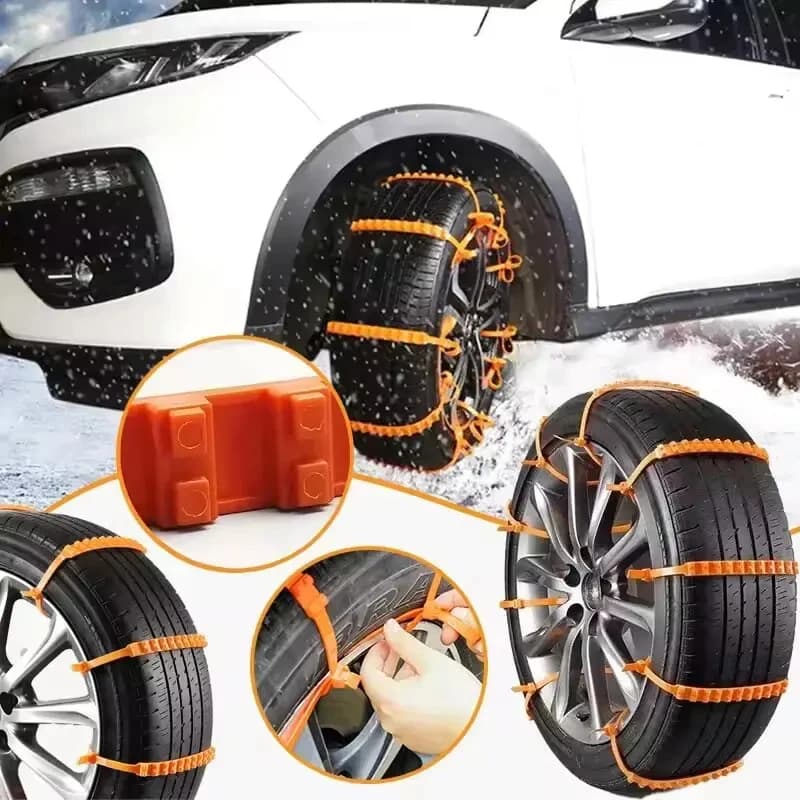 10/20 Pezzi Catene da Neve per Pneumatici Auto, Antiscivolo Invernali, Accessori di Emergenza per Auto