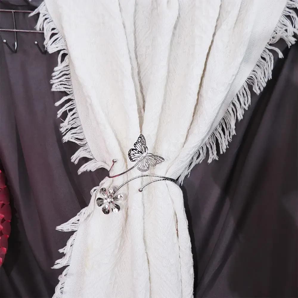 Metal Butterfly Curtain Tieback Exquisite Luxury Curtain Holdback Buckle Beautiful Flower Leaves Shape Curtain Straps Clips