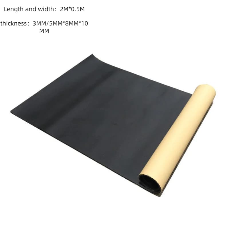1 roll 200cm x 50cm 3mm/6mm/8mm closed cell foam sheets stickers soundproof insulation sound insulation for car for home thermal insulation