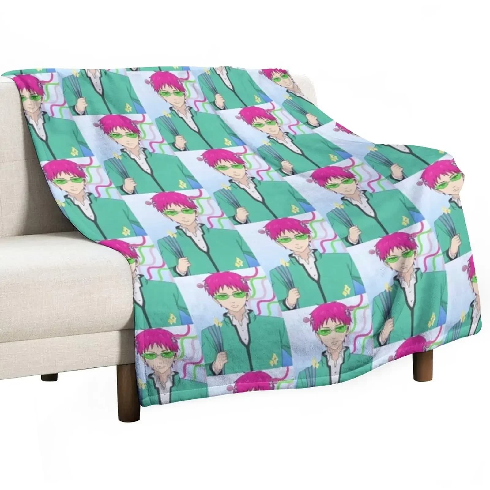 Saiki K anime. Throw Blanket Designer Blankets Thin Blanket Multi-Purpose