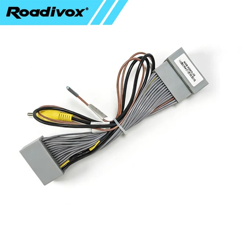 Video plug converter cable for rear camera for car parking for Honda CRV CR-V 2012-2015 Reverse cable adapter for parking