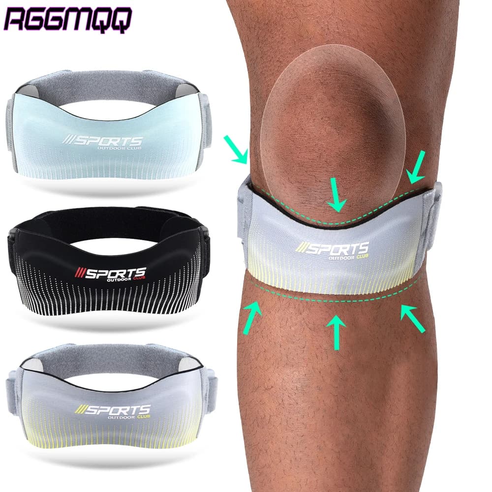 1 pezzo di supporto per ginocchiera con cinturino per rotula sportiva per artrite, basket, strappo di menisco, sport, miglior ginocchiera per squat da escursionismo