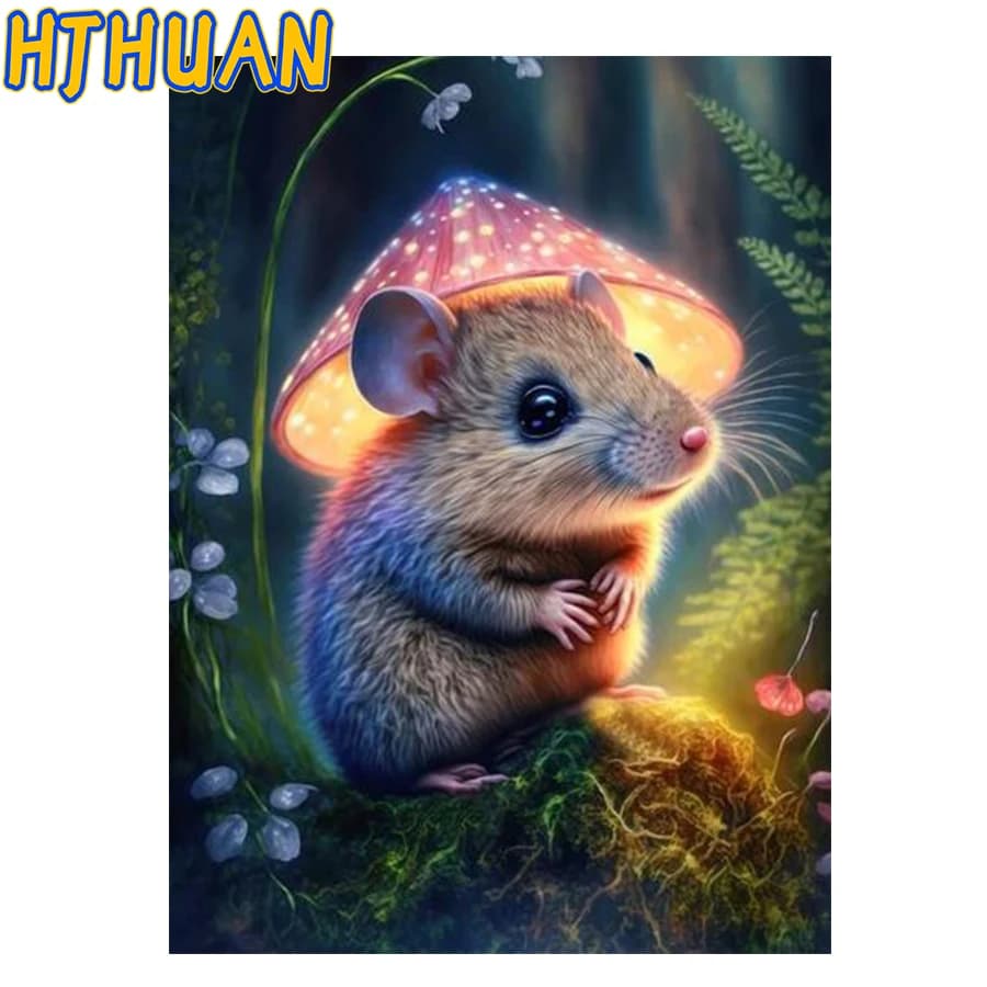 Kit di pittura diamante fai da te, kit animali lampada riccio, trapano completo, ricamo quadrato o rotondo, decorazione immagine artistica da parete a mosaico, regalo