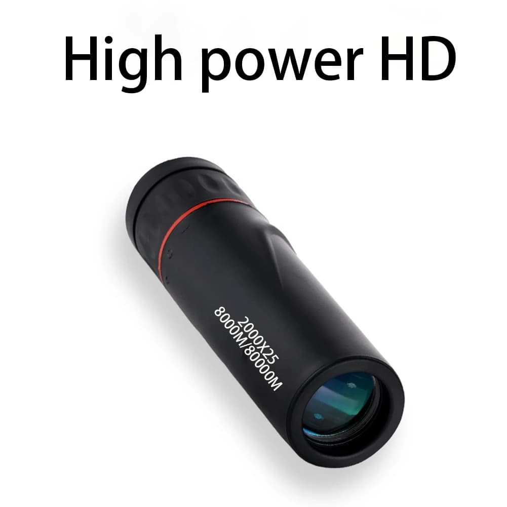Telescopio Monoculare 2000x25 Portatile, Impermeabile, Mini Telescopio Tascabile Antiappannamento HD per Viaggi all'Aperto