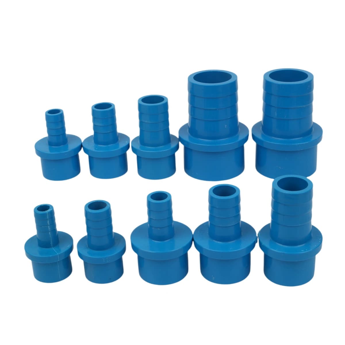 Blue PVC Pipe Fittings from 20/25/32mm to 5/8/10/12/14/16/18/20mm Adapter for hoses Garden irrigation connector Water pipe fittings