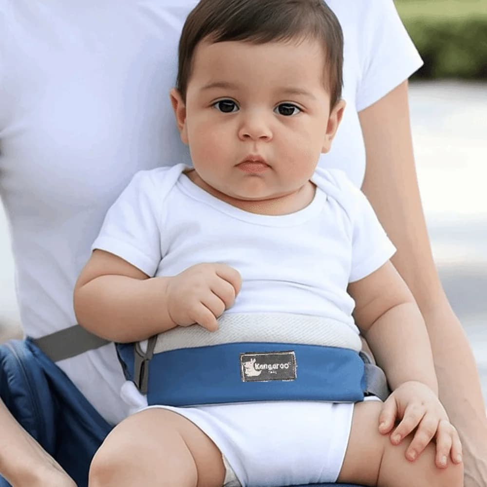 Marsupio Ergonomico per Neonati, Regolabile e Traspirante, con Cintura Orizzontale per Portare il Bambino Frontalmente