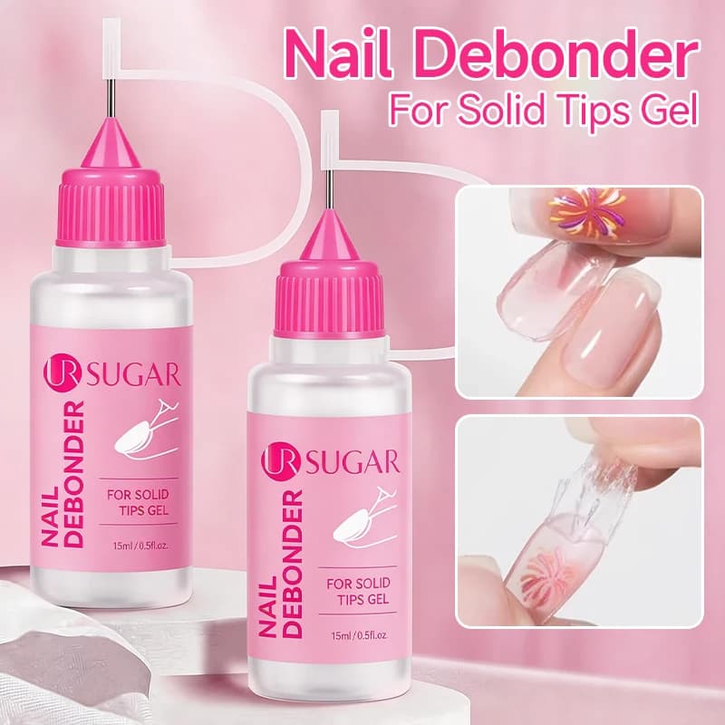 UR SUGAR 15ml Debonder per Unghie, Gel Solvente Liquido a Dissoluzione Rapida per Unghie Finte, Tips Press-On, Strumento per Manicure