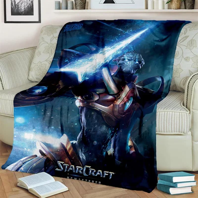 3D Retro Game StarCraft Gamer coperta, coperta morbida per la casa camera da letto letto divano Picnic viaggio ufficio resto copertura coperta bambini