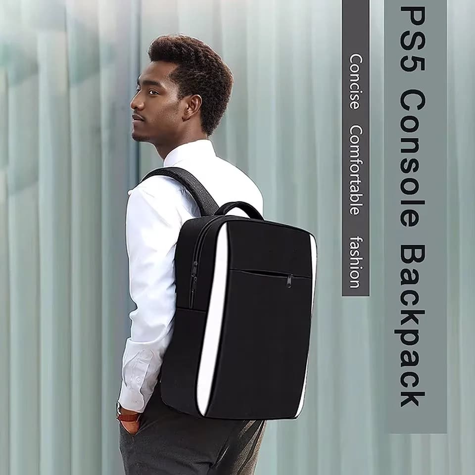 Zaino per Sony PS5 / Slim PlayStation PS 5, Borsa da Viaggio per Console di Videogiochi, Controller, Accessori per Uomo e Donna
