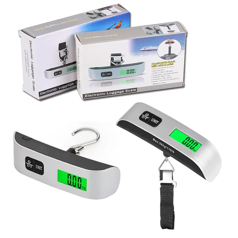 Long-Handled Portable Scale With Green Backlight Home Use Luggage Scale Suitcase Scale Backpack Scale Travel Electronic Scale