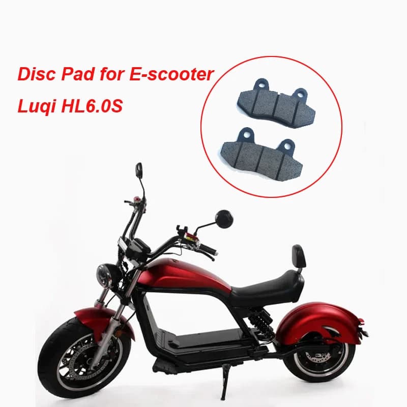 HL6.0 Disc Pad E-Scooter Brake Pads RL8031A Disc Pad Rear for E Chopper E-Roller E-Bike 2Pcs Set