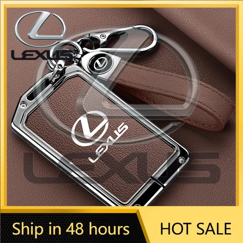 2026 Nuove Cover per Chiavi Auto in Lega di Zinco e Pelle con Adesivi Interni 2025, Custodia per Telecomando NFC per Lexus F Sport ES LM GS IS NX RX LX