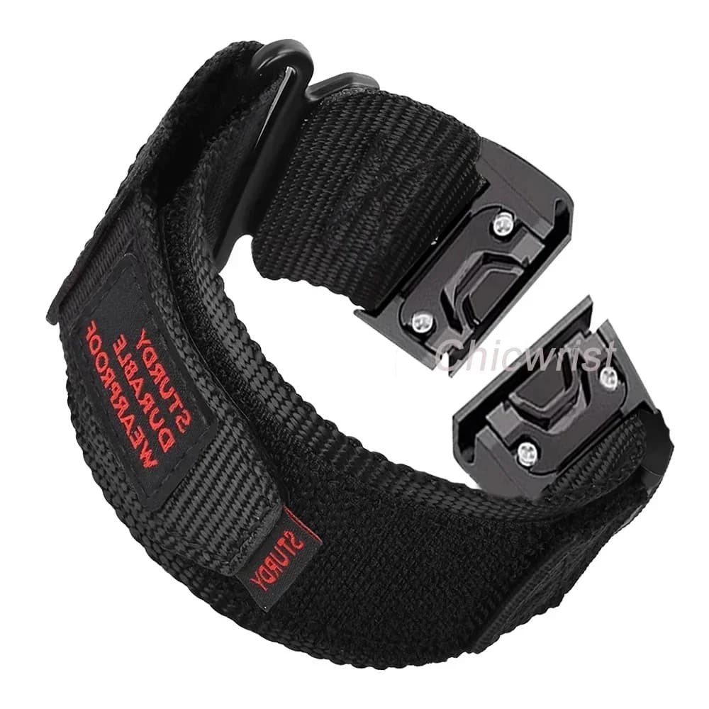Cinturino sportivo in nylon per Garmin Watch Tactix 7Pro Fenix 7X 6X 7 5 6 Pro 5X Plus 3 3HR Bracciale per cinturino Garmin 26mm 22mm