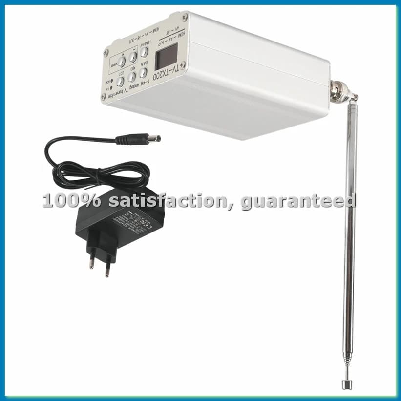 Trasmettitore TV Analogico VHF/UHF con Frequenza Selezionabile, Supporta Ingresso Segnale CVBS, Spina EU - ABVP