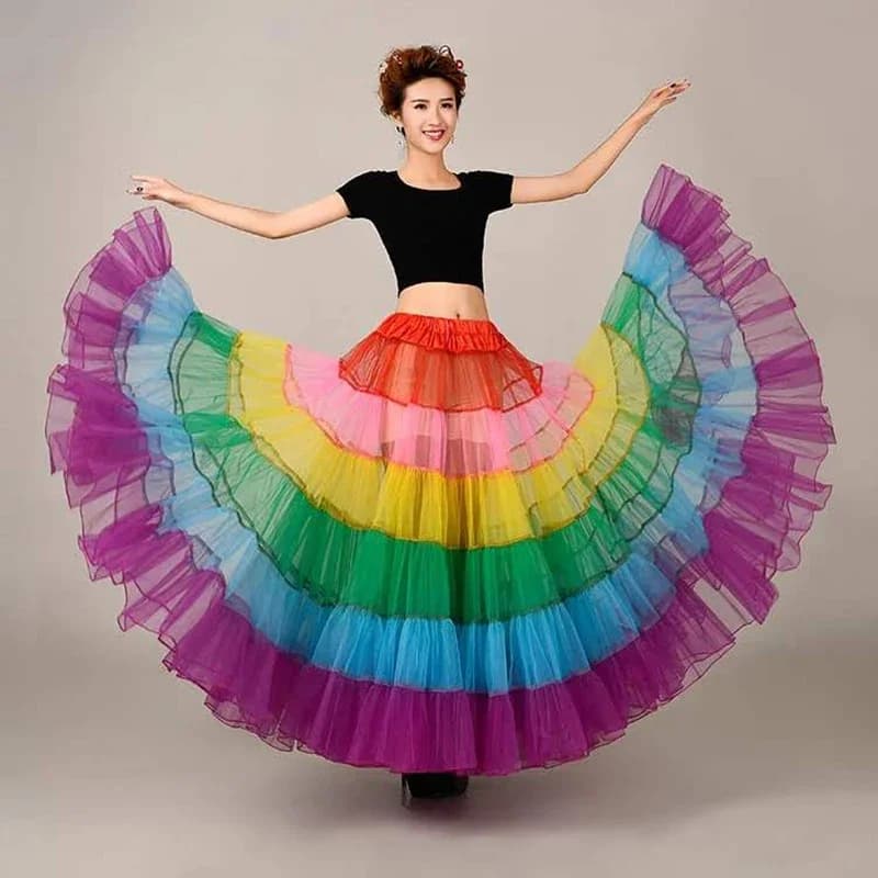 Personalizzato MYYBLE 2024 Nuova Sposa Disossato Abito Da Sposa Gonna Colore Grande Pendolo Danza Mezza Lunghezza Maglia Tutu Gonne Sottoveste
