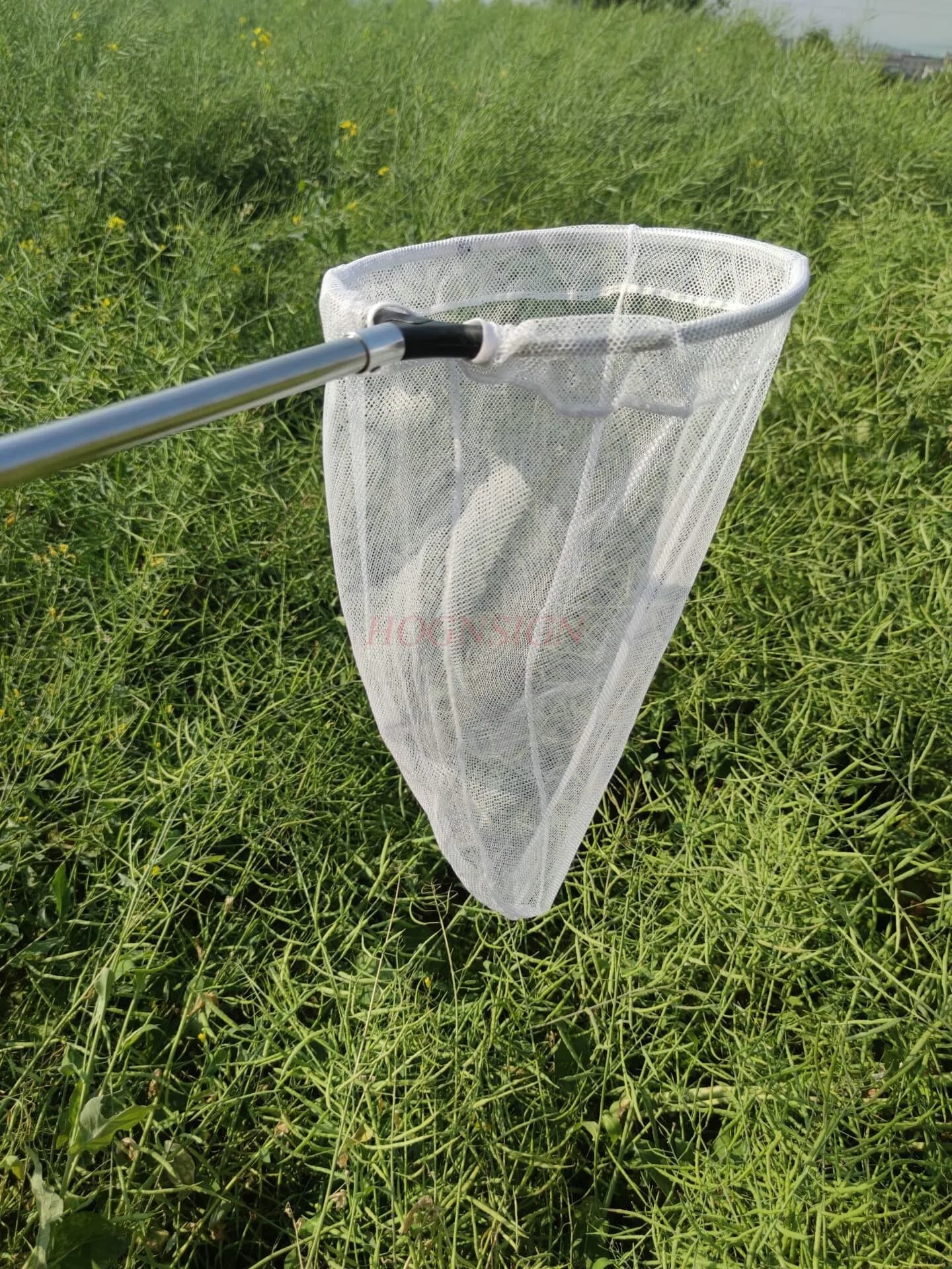 Testa da pesca in lega di alluminio, borsa a rete, attrezzatura da pesca, rete da pesca pieghevole, farfalla, libellula, accessori per rete cattura insetti