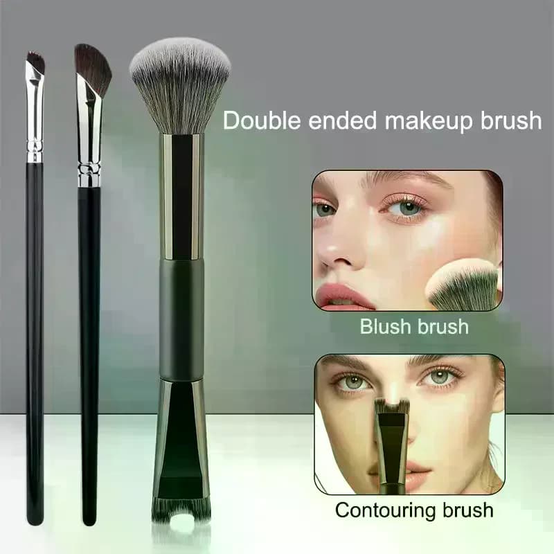 Dual Head Makeup Brush Nose Contour Brushes Set Eyeshadow Contour Face Brush For Precise Nose Sculpting Makeup Tools U-Shaped
