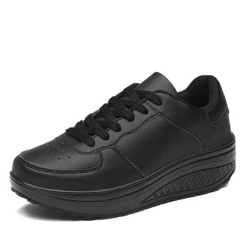 Scarpe da ginnastica da donna 2022 nuove scarpe vulcanizzate traspiranti zeppe impermeabili piattaforma donna sneaker scarpe Casual in pelle Zapatos Mujer