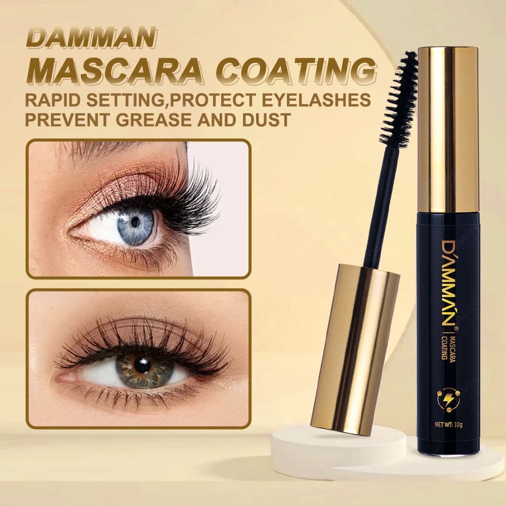 DAMMAN Waterproof Mascara Long-Term silky eyelashes Black Beauty Protective sealing for eyes Extension eyelashes Cosmetic makeup