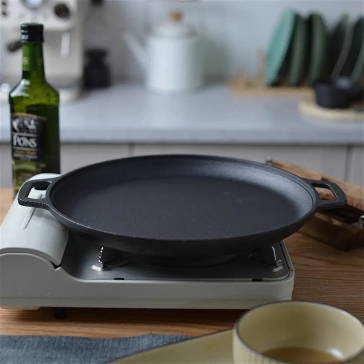 AIMA, double handle non-stick pan for pancakes and pizza, steak pan, pork and chicken, kitchen pan