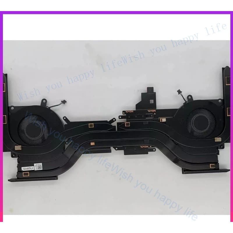 LL New For Dell Alienware X17 R2 CPU Graphics Heatsink With Fan YV8VF 0YV8VF