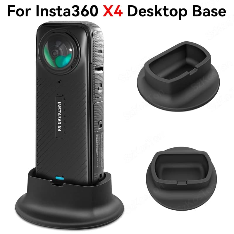 For Insta360 X4 Silicone support base Vertical support for action camera accessories Insta 360 One X4