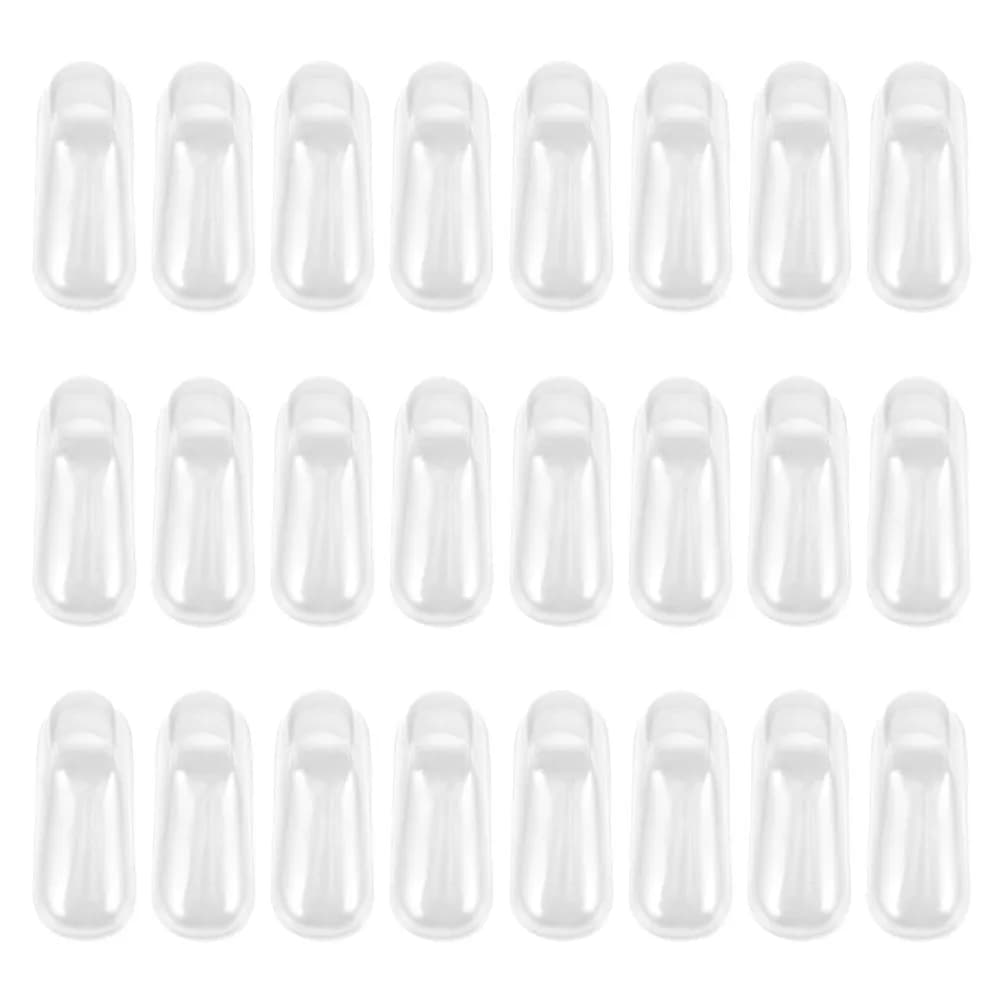 25Pairs Transparent Baby Foot Socks and Shoes Display Toddler Shoe Stand Clear Plastic Mold for Home Travel Shoe Mold
